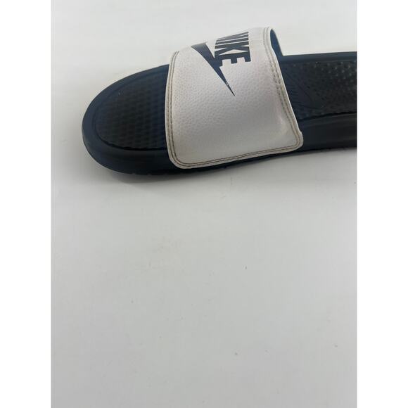 Nike Slides Sandals Womens Size 9 Black White Sports Summer Athletic Slip On - Picture 4 of 8